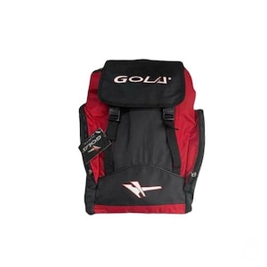 90s Gola backpack 90s backpack black red nylon back pack