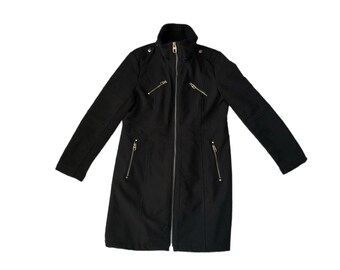 Chaqueta larga negra Y2K Miss Sixty, talla grande