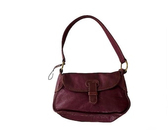 Bolso de mano de piel color morado Y2K de Hidesign