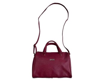 Bolso de mano rojo sangre Y2K - Monedero de cuero vintage