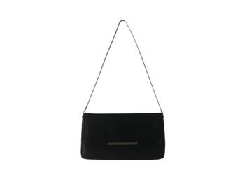 Monedero minimalista con correa de alambre de nailon negro