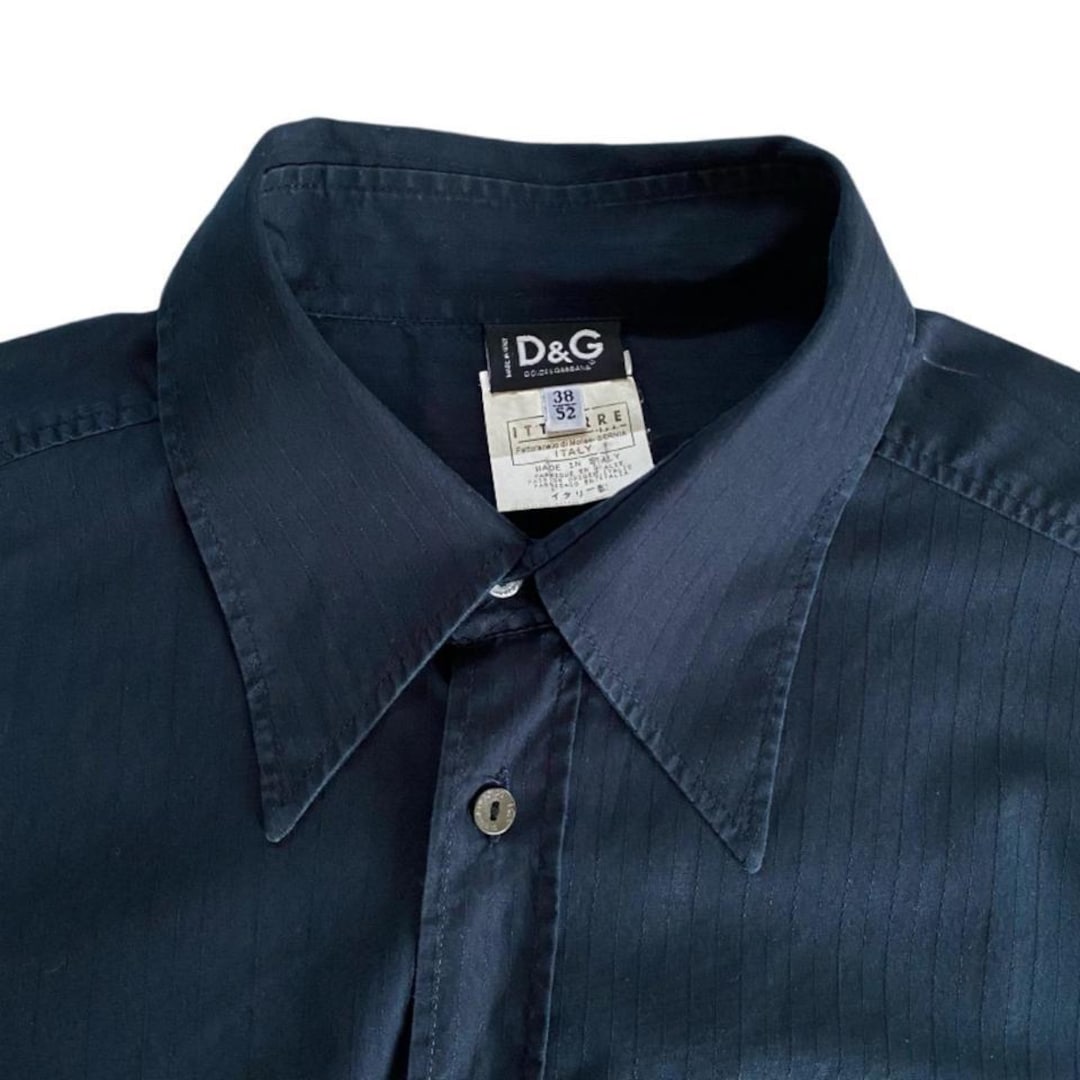 トップス 90s dolce&gabbana j&ans dark navy shirt Vintage Dolce and Gabbana Navy Shirt, D and G Designer - Etsy