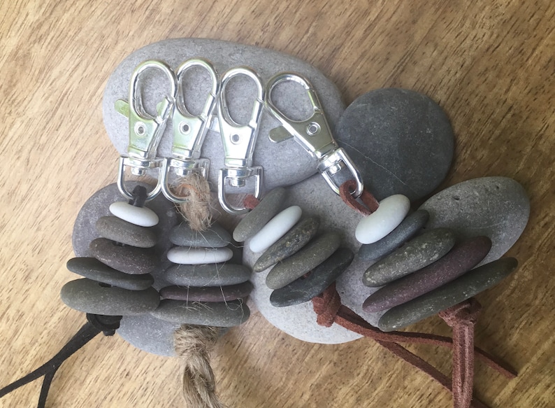 Pyramids Stones Key Lock Rock Keyring Zen Purse Charm Buddhist Stone Stack Spiritual Stacked ...