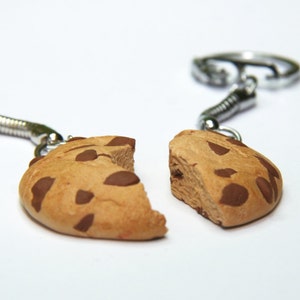 cookie friendship necklace kawaii chocolate chip gift for girl teenager best friends bff two part necklace mini food bag charms girlfriend image 2