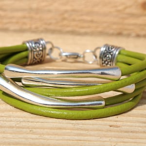 womens leather bracelet 3rd anniversary summer bangle boho stacking bracelet gift for her mothers day girlfriend bracelet teen girl gift