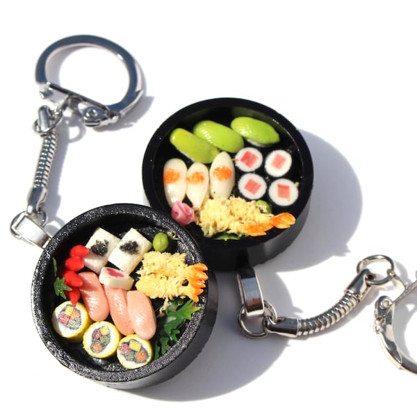 mini sushi bag charm bento box tote charm sushi purse charm japenese food jewellery asian food miniature food  tiny sushi mini food charm