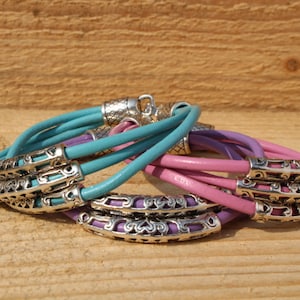 womens leather bracelet 3rd anniversary summer bangle boho stacking bracelet gift for her mothers day girlfriend bracelet teen girl gift