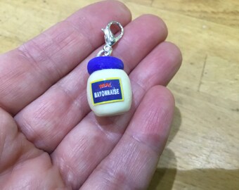 mayonnaise charm food charm gift for her, Mother&#39;s Day, novelty bead, gift for teenage girl
