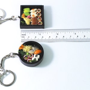 sushi necklace japenese food jewellery asian food necklace bento box necklace mini sushi necklace miniature food necklace tiny sushi charm image 5