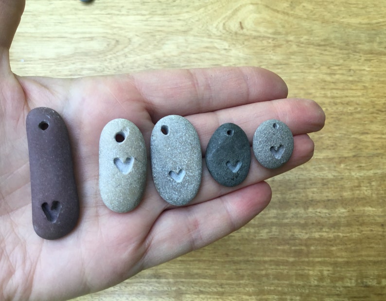 Pebble necklace vegan necklace surfer keyring pebble heart keyring Father\u2019s Day beach stone keychain nautical gift organic natural keyfob