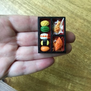 sushi necklace japenese food jewellery asian food necklace bento box necklace mini sushi necklace miniature food necklace tiny sushi charm image 8