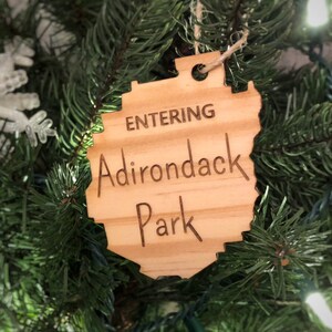 Personalized Adirondack Park Christmas Ornament