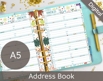 refillable address book etsy