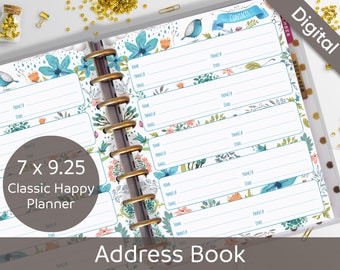 refillable address book etsy