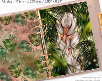 Sunset Traveler/'s Notebook Dashboard Planner Inserts Ring Dashboards Watercolor Vellum INDIVIDUAL or SET OF 4-027