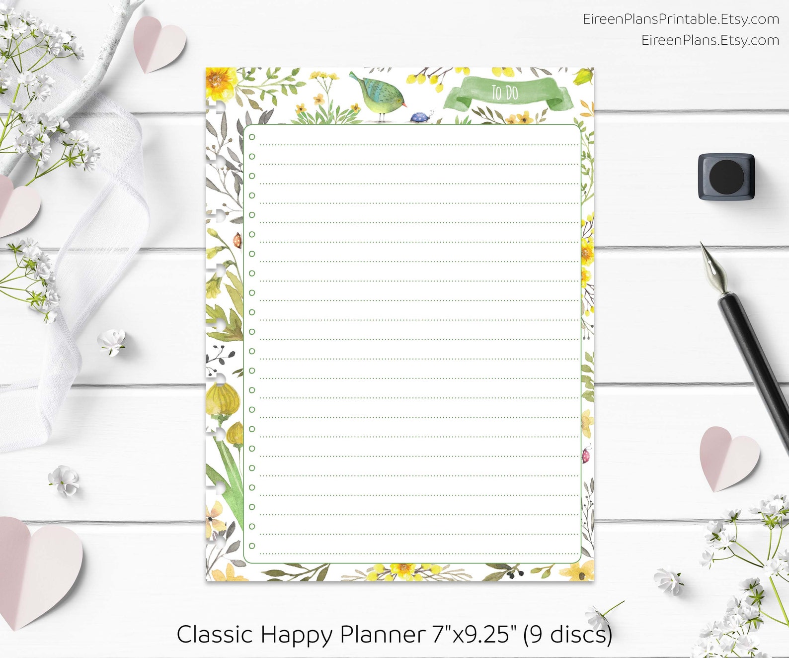 Happy Planner To Do List Printable Pages Checklist Checkbox | Etsy