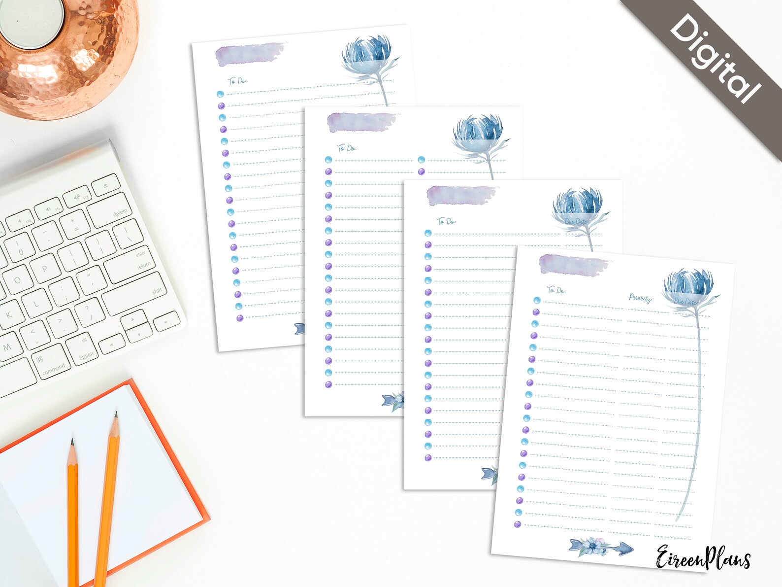 A5 Boho To Do List Printable Checklist Bohemian Filofax A5 | Etsy