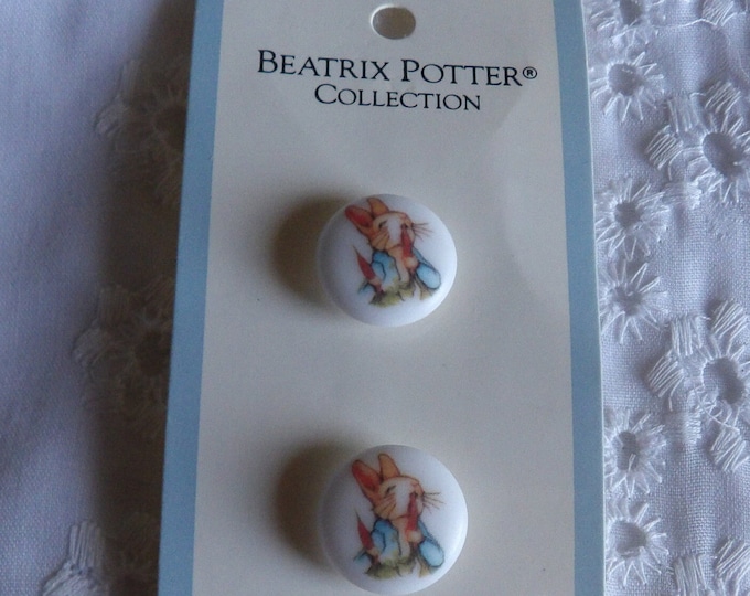 2 Vintage JHB Beatrix Potter Buttons Peter Rabbit 5/8 Inch 1976 - Etsy