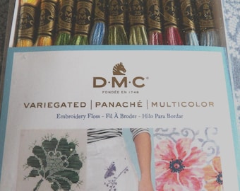 1 Box DMC  6-Strand Embroidery Floss 36 count Collector's Edition Multicolor Variegated