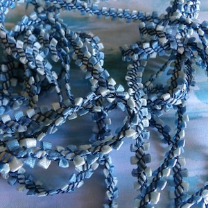 1 Yard  Stunning Rococo  Ribbon Trim 1/4" wide  Blue
