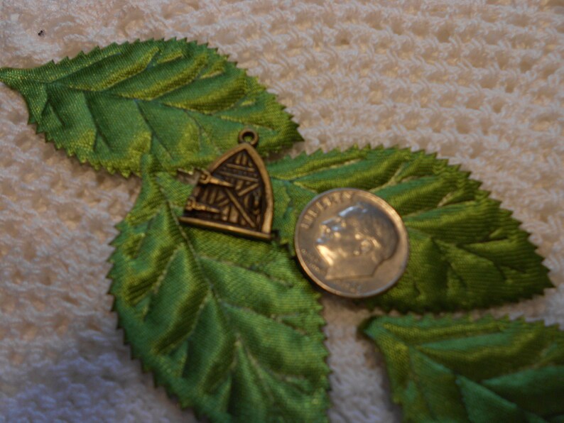 5 Bronze tone Fairy Door Charms 34 inch