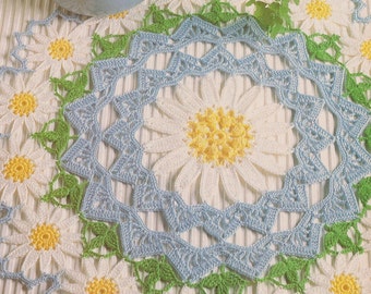 Crochet "Daisy Corona" Doily Pattern KC0442, Intermediate/Advanced Skill Level, Crochet PDF Digital Pattern