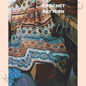 Wzór PDF na szydełko: Afgański Navajo