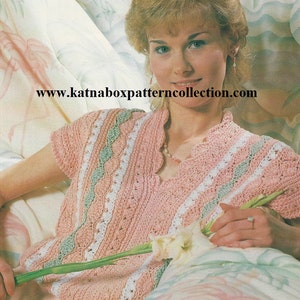 Crochet Ladies Spring Splendor Top Pattern #KC1065, Advanced Skill Level, Crochet PDF DIGITAL Pattern