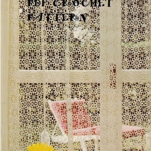 Crochet Lacy Curtain Pattern #KC1180, Intermediate Skill Level, Crochet PDF Pattern