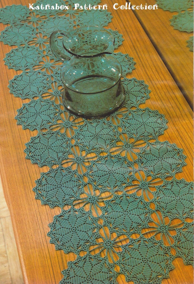Crochet motif Runner Table Runner Pattern KC1176 Etsy UK