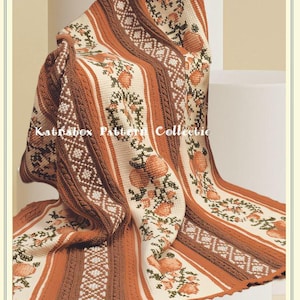 Harvest Glow Afghan Crochet PDF (DIGITAL) Pattern, Advanced Skill Level