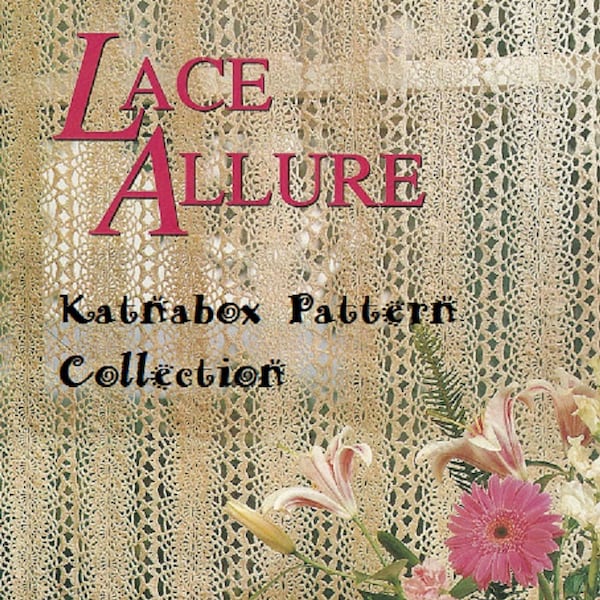 Crochet Lace Allure Curtain Pattern #KC0549, Intermediate Skill Level, Crochet PDF Digital Pattern