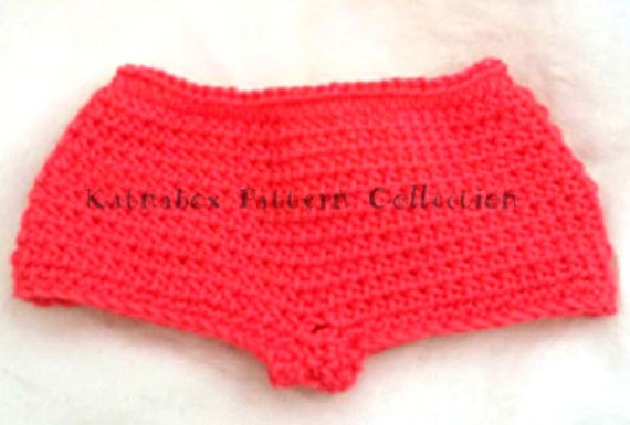 Crochet 18 Inch Doll Simple Panties Pattern KC0245, Beginner Skill