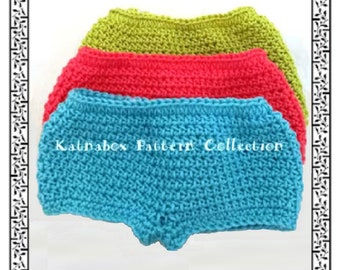 Crochet 18 Inch Doll Simple Panties, Fits American Girl Doll, Pattern #KC0245, PDF Crochet Digital Pattern