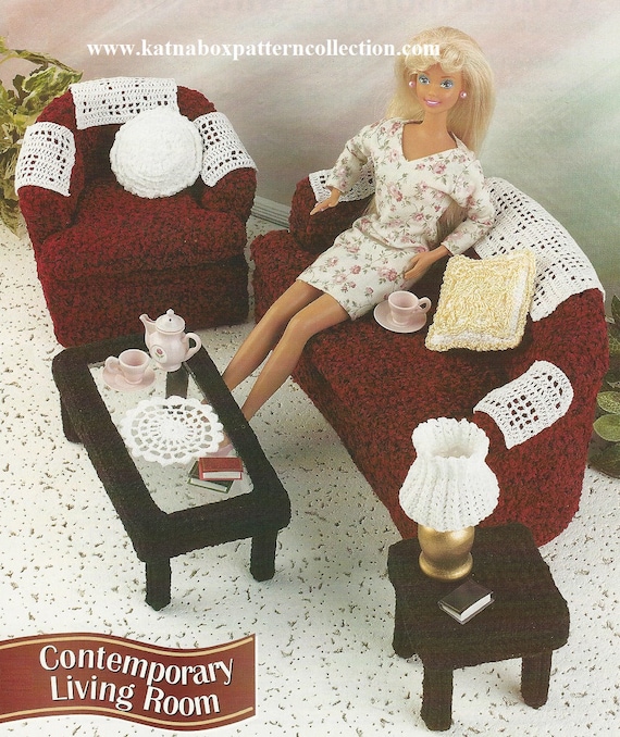 Crochet Fashion Doll Furniture 