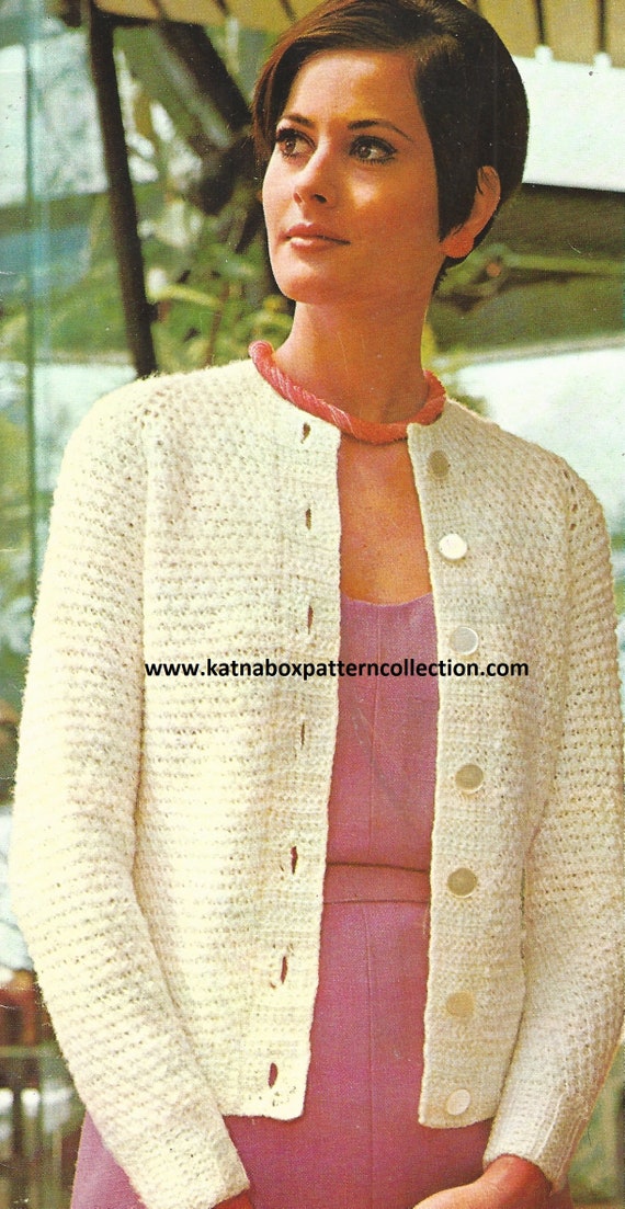 Tunisian crochet top cardigan pattern