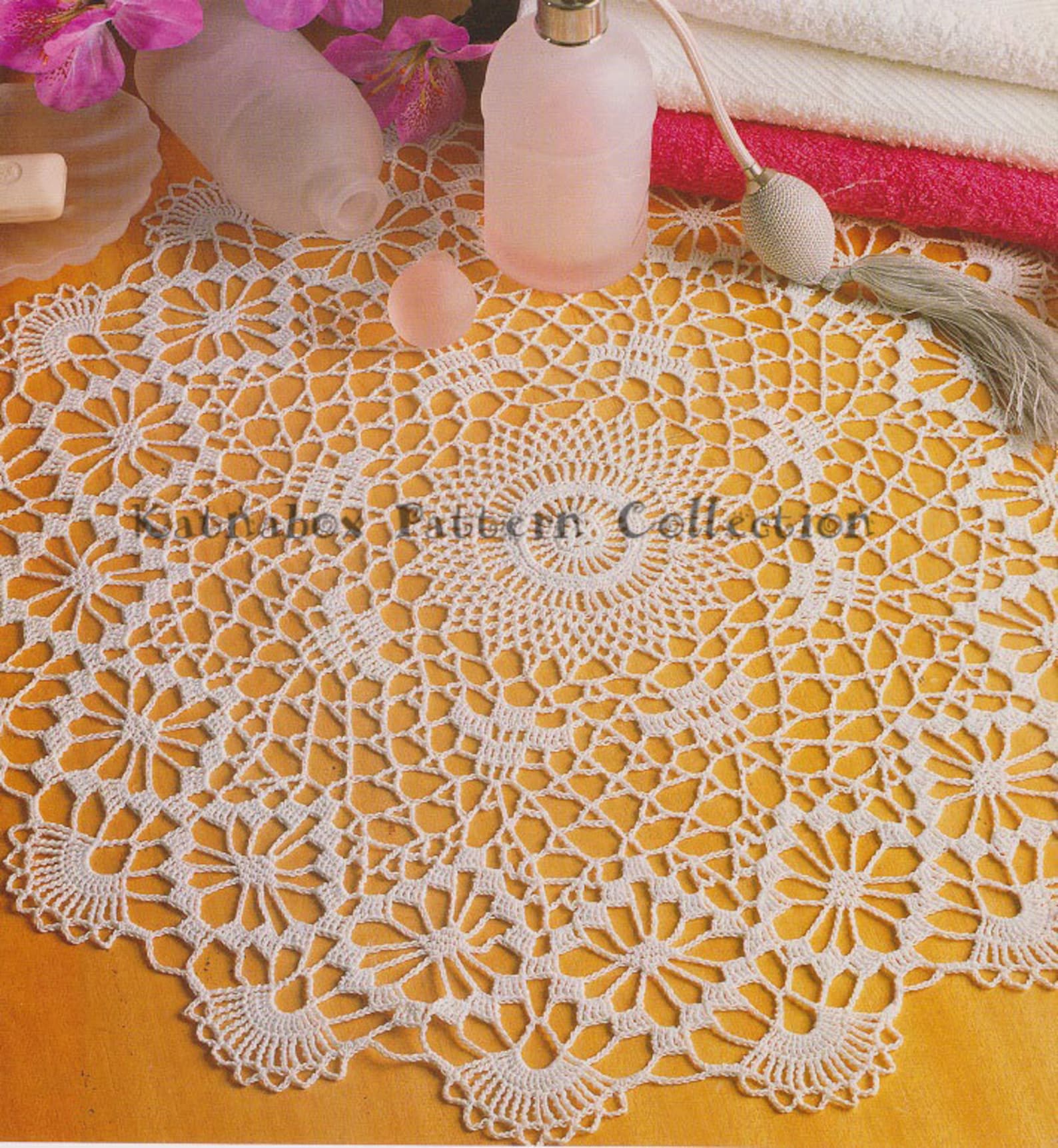Crochet visual Joy Doily Pattern KC0183 Advanced Etsy UK