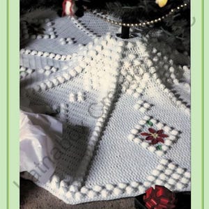 Haakpatroon voor een kerstboomrok | Vintage kerststerren kerstboomrok (PDF), haakpatroon voor kerstdecoratie (gevorderd niveau) met diagrammen