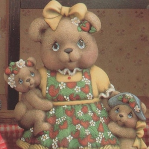 Scarecrow Girl Bear 9 Ceramic Bisque - Ready To Paint Craft Project
