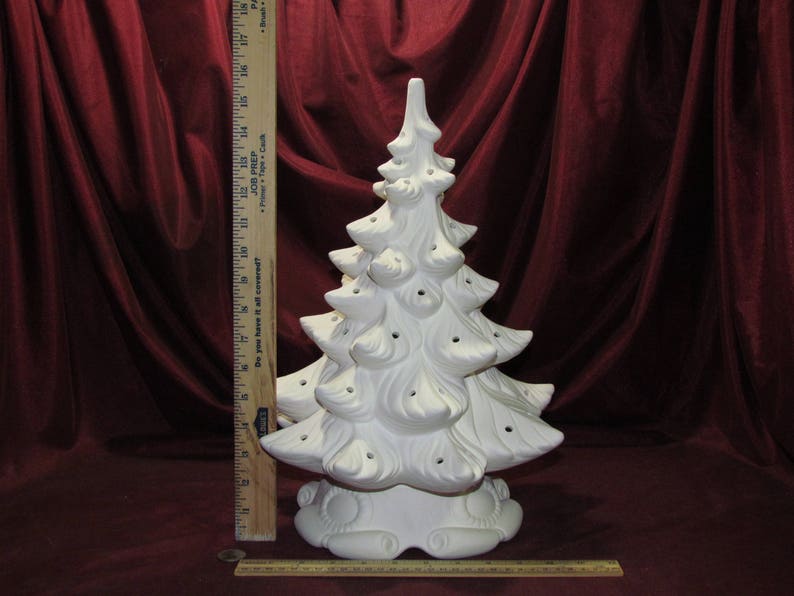 Ceramic Bisque Large Atlantic Christmas Tree ~ Ready to Paint Unpainted U-Paint DIY Christmas