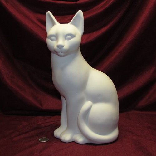 Ceramic Cat Ready to Paint Ceramic Bisque Housewarming Etsy