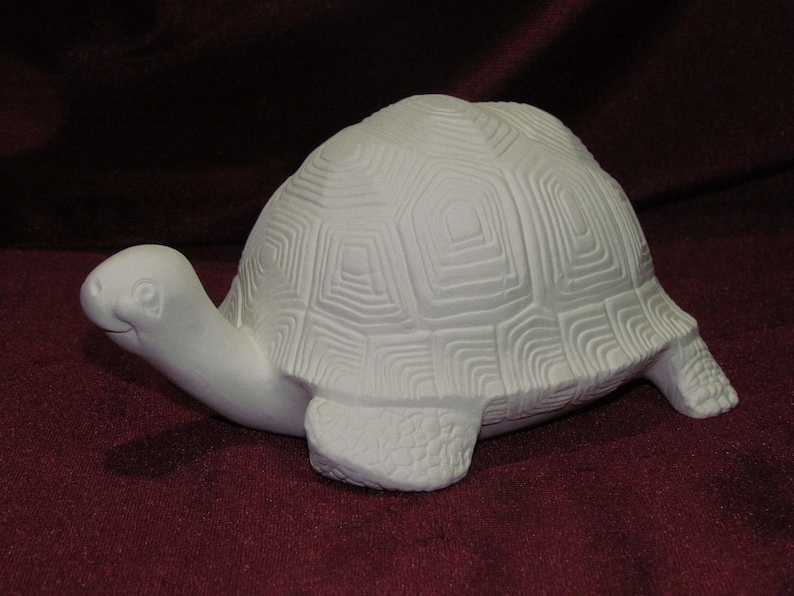 Ceramic Bisque Upaint Turtle Unpainted Ready to Paint DIY Etsy