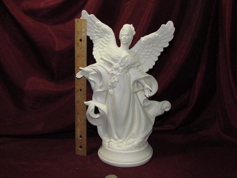 Ceramic Bisque U-Paint Christmas Angel Unpainted Ready To | Etsy