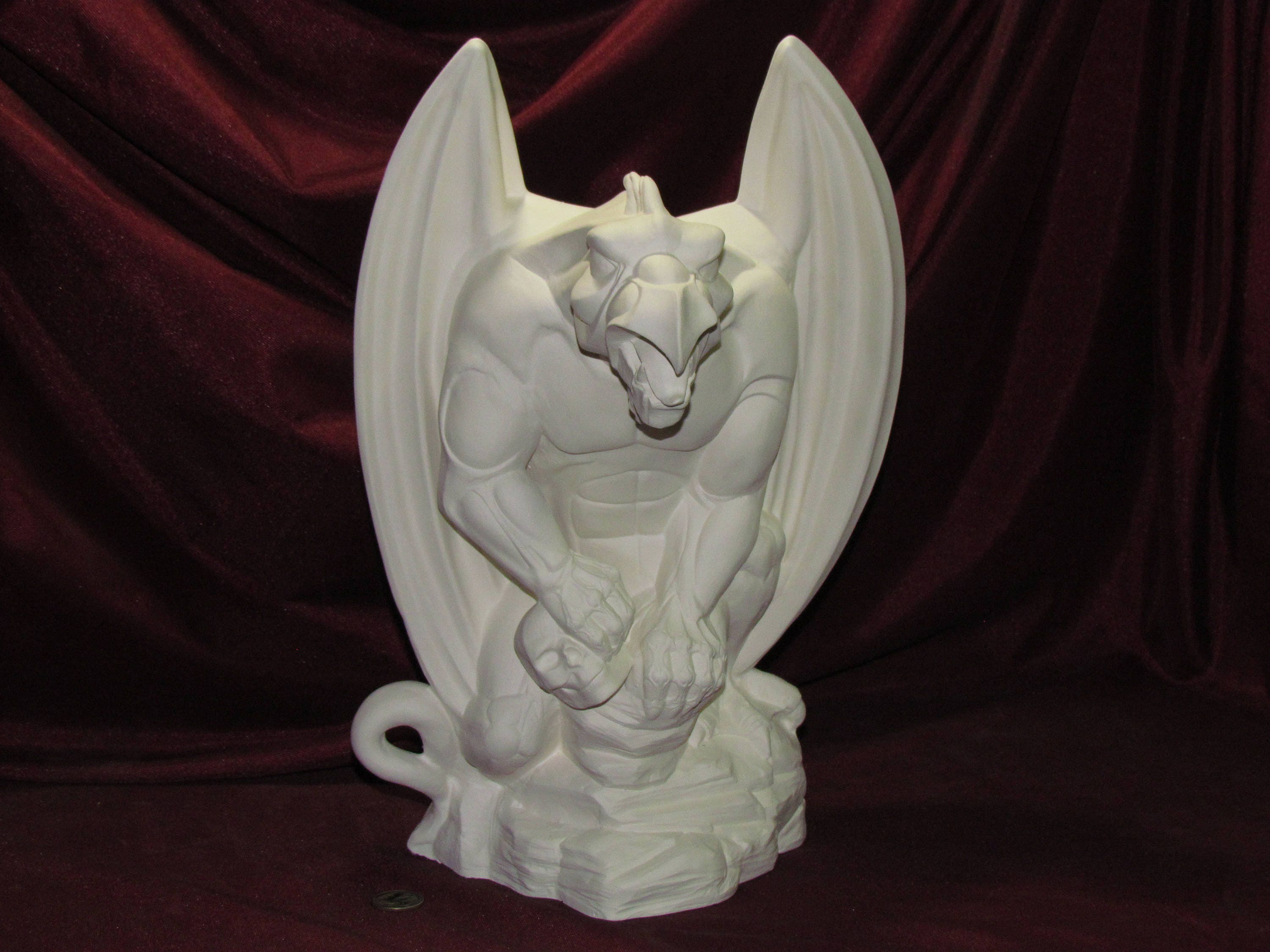 Ceramic Bisque Large Gargoyle Statue Ready to Paint UPaint Etsy