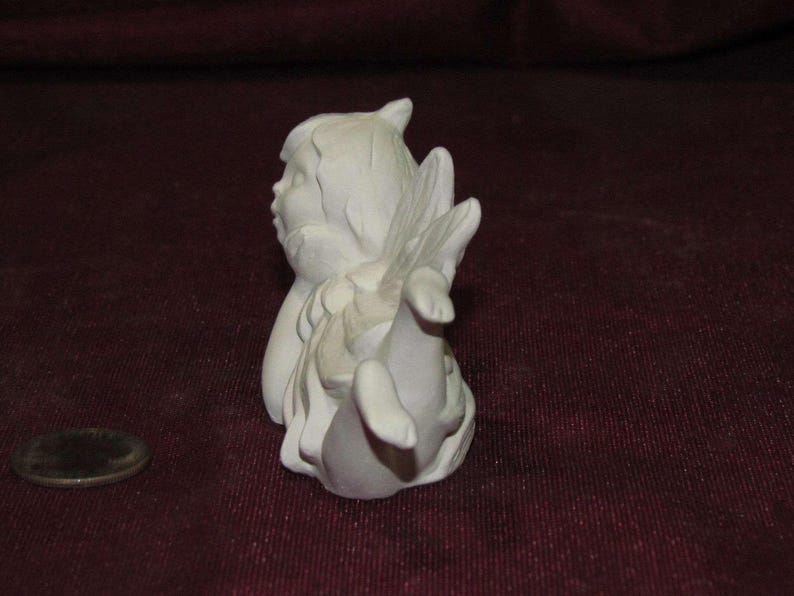 Ceramic Bisque Upaint Gare Dewdrop Fairy on Her Belly Etsy