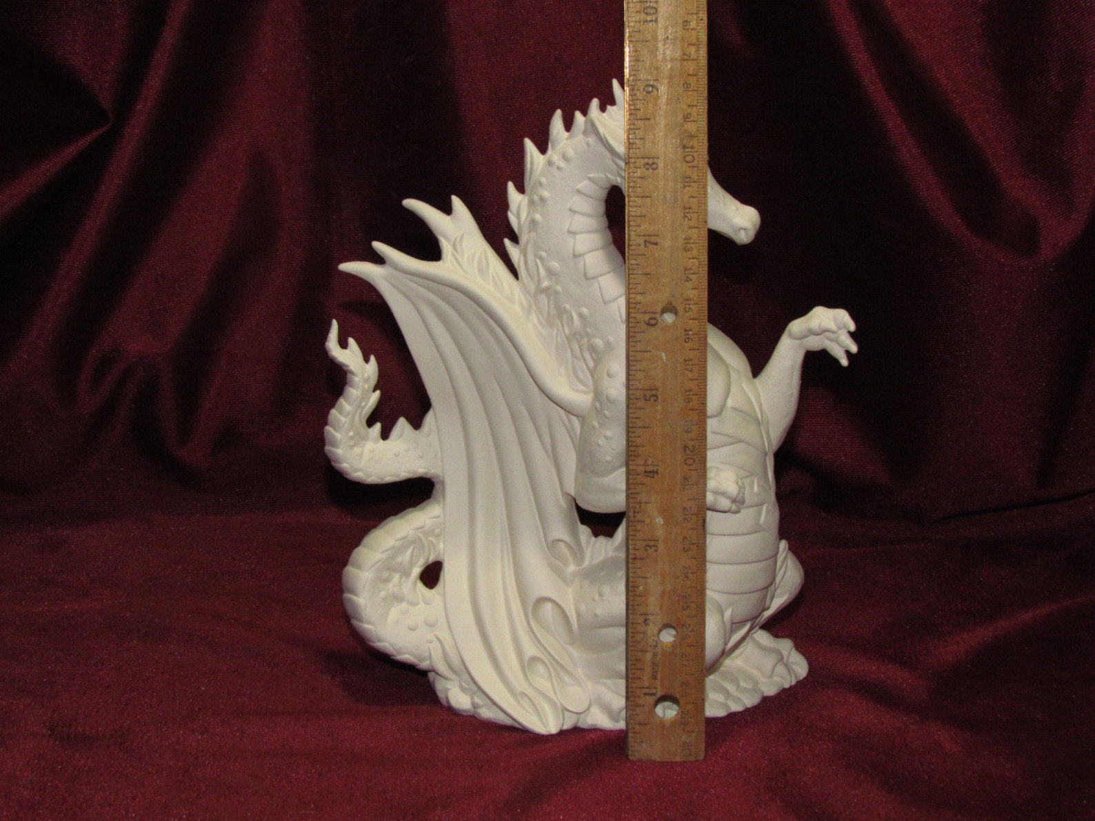 Ceramic Bisque Fire Dragon Ready to Paint Upaint Fantasy Etsy