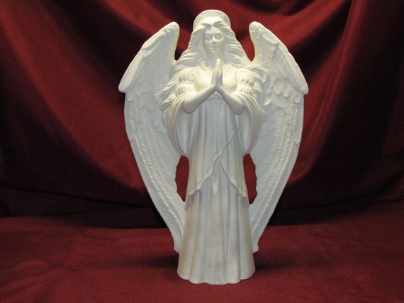 Native Standing Angel 9 Ceramic Bisque