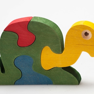 Wooden Turtle Puzzle for Toddler, Wooden Toy, Handmade Jigsaw Puzzle for Kids, Montessori toys, Motor Skill Development Toys, Kids Gift