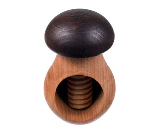 Wooden Nut Cracker, Handmade Mushroom shaped Nutcracker, Unique Kitchen Tools, Wooden Kitchenware, Cute Housewarming Gift Idea