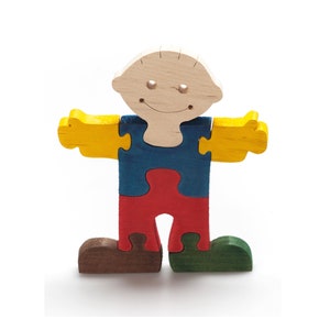 Children's Toy, Wooden Puzzle for Toddlers, Handmade Easy Puzzle, Natural Wood Toy, Montessori Toys Babies, Kids Gift, Kids Decor